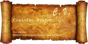 Czeisler Viktor névjegykártya